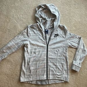 Grey Nike zip up
